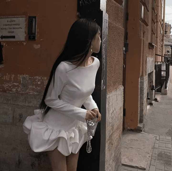Keyla | Ruffled Hem Dress in first_variant_option1 | Elegant Women&