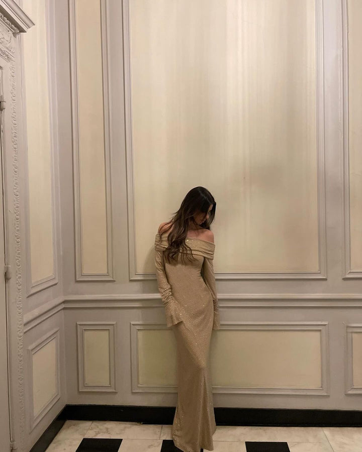 Kimberly | Sophisticated Glitter Dress in first_variant_option1 | Elegant Women&