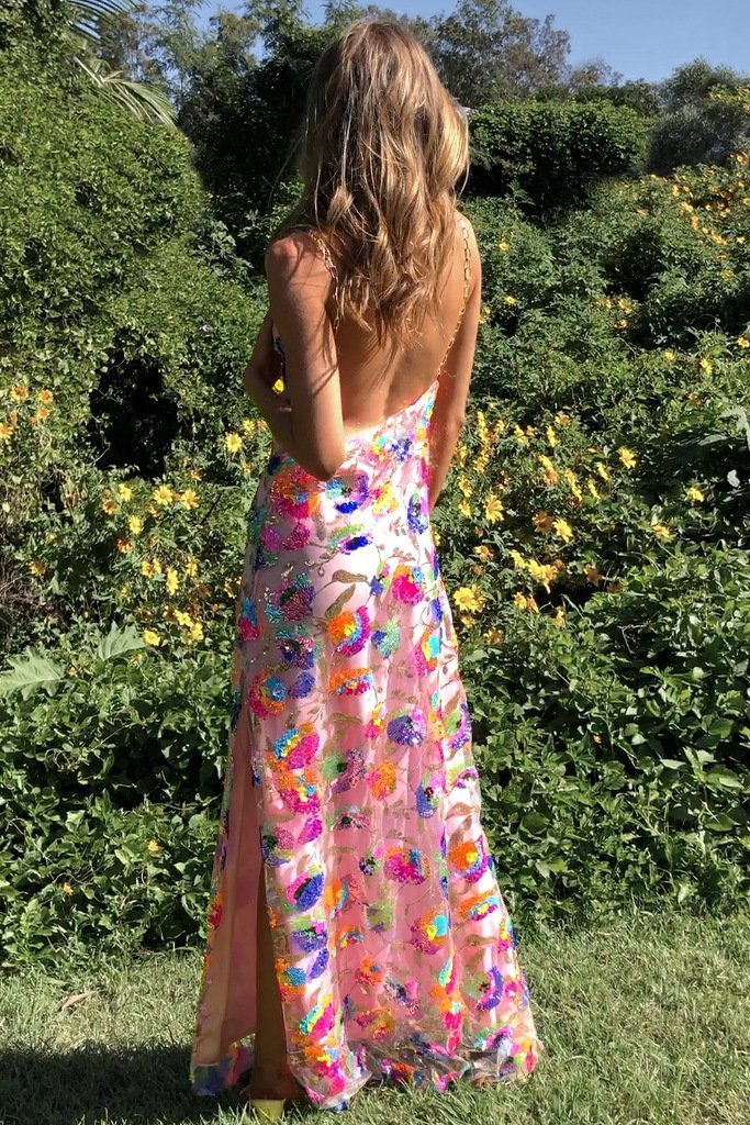 Kylie | Floral Split Dress in first_variant_option1 | Elegant Women&