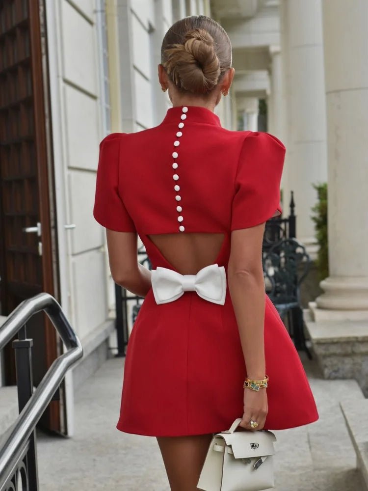 Laila | Sophisticated Red Dress in first_variant_option1 | Elegant Women's Dress - Maeve The Label