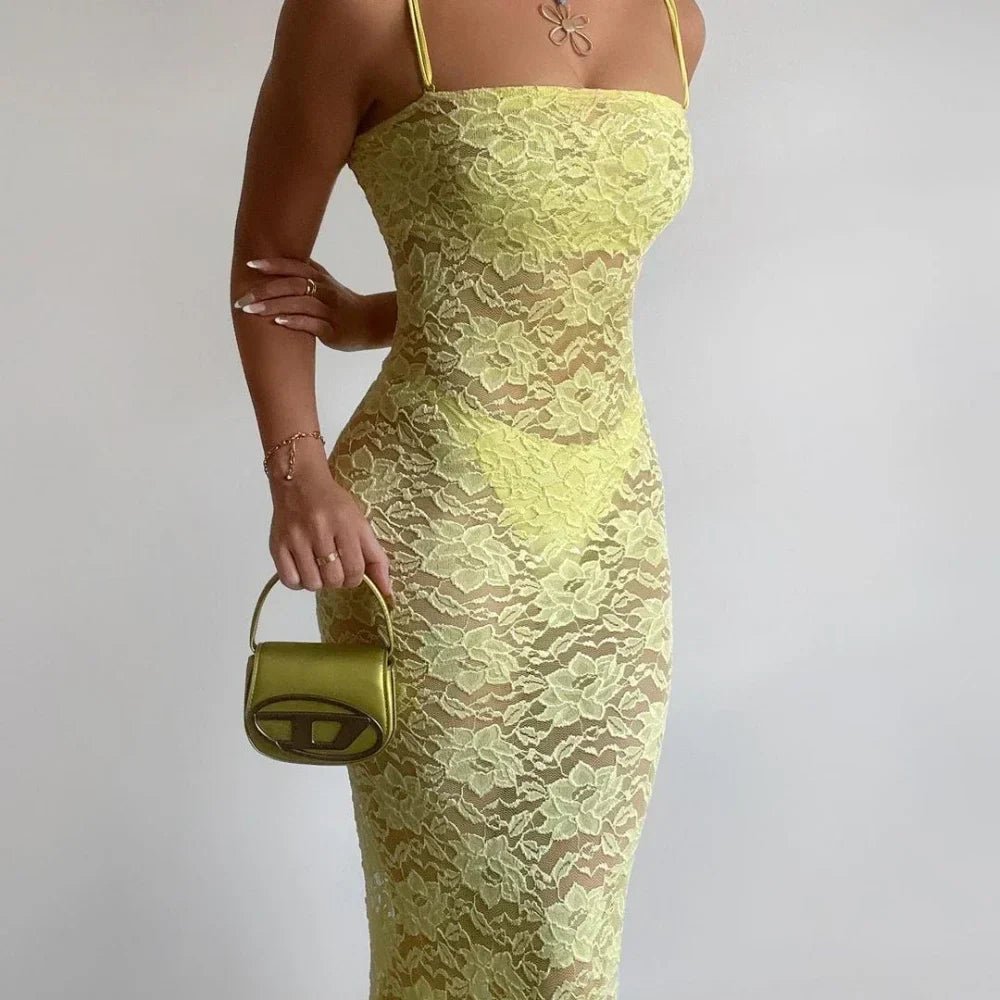 Lauren | Maxi Lace Dress in first_variant_option1 | Elegant Women&