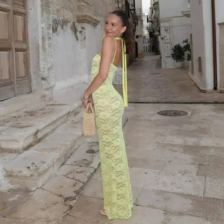 Lauren | Maxi Lace Dress in first_variant_option1 | Elegant Women&