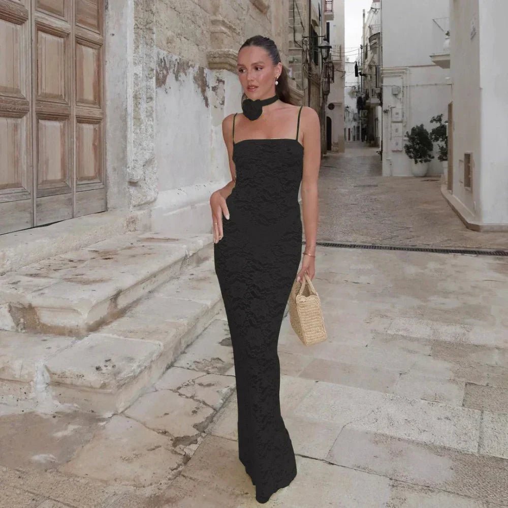 Lauren | Maxi Lace Dress in first_variant_option1 | Elegant Women&