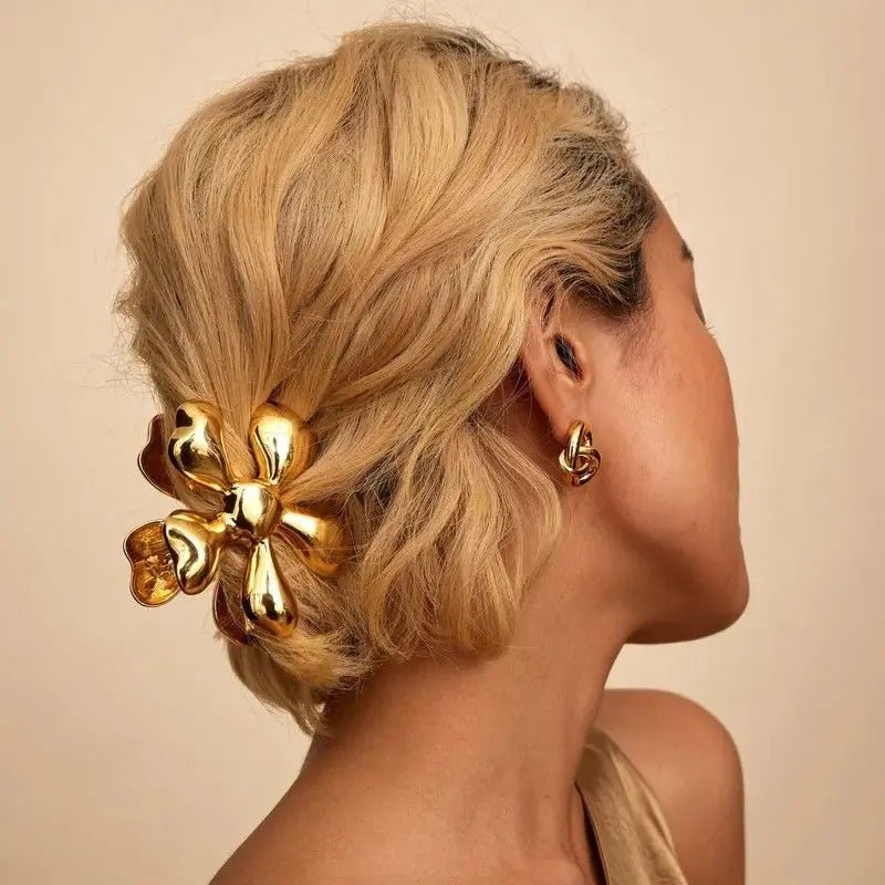 Lexie | Radiant Gold Clip in first_variant_option1 | Elegant Women's Dress - Maeve The Label