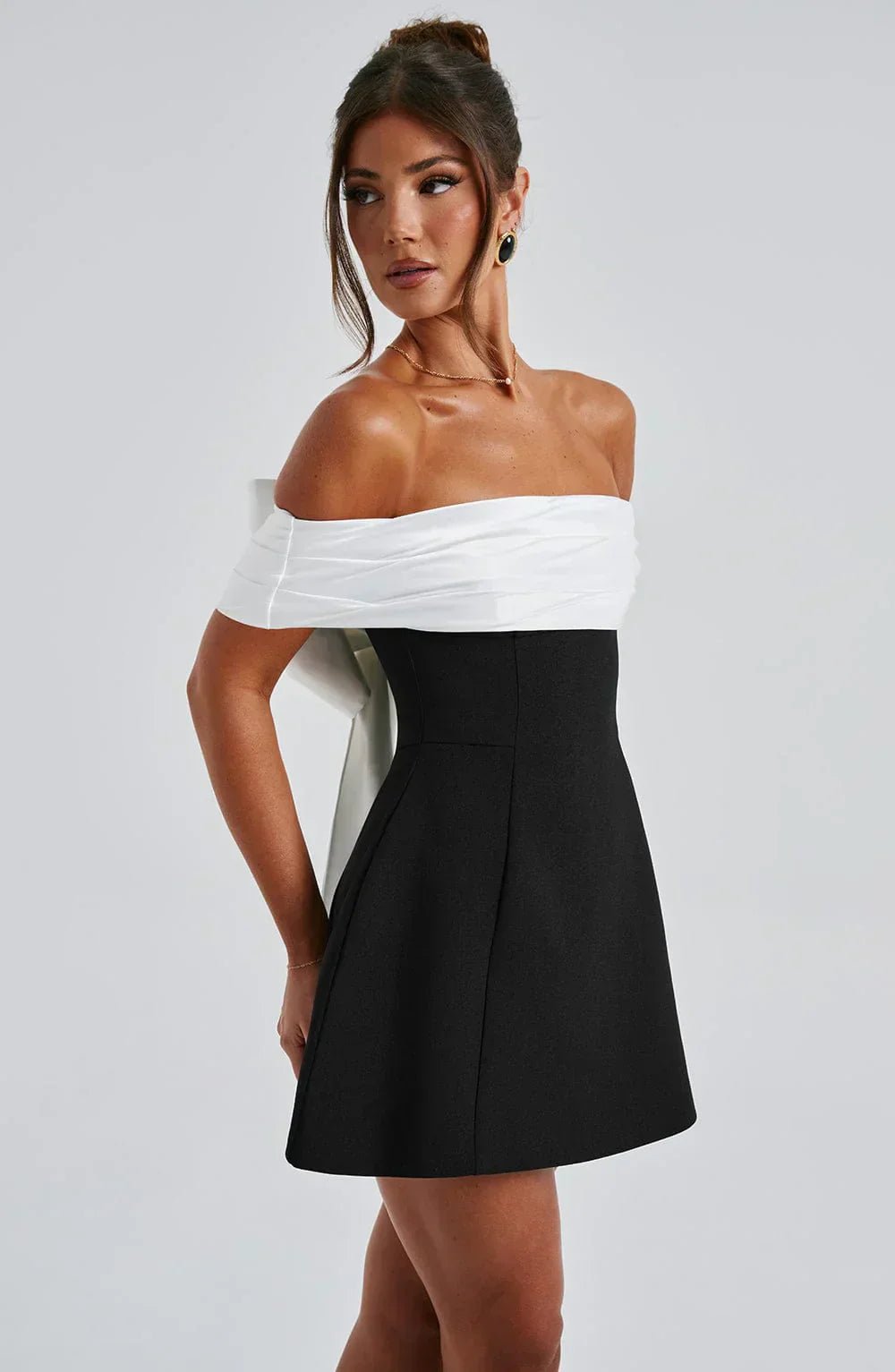 Lillie | Mini Bow Dress in first_variant_option1 | Elegant Women&