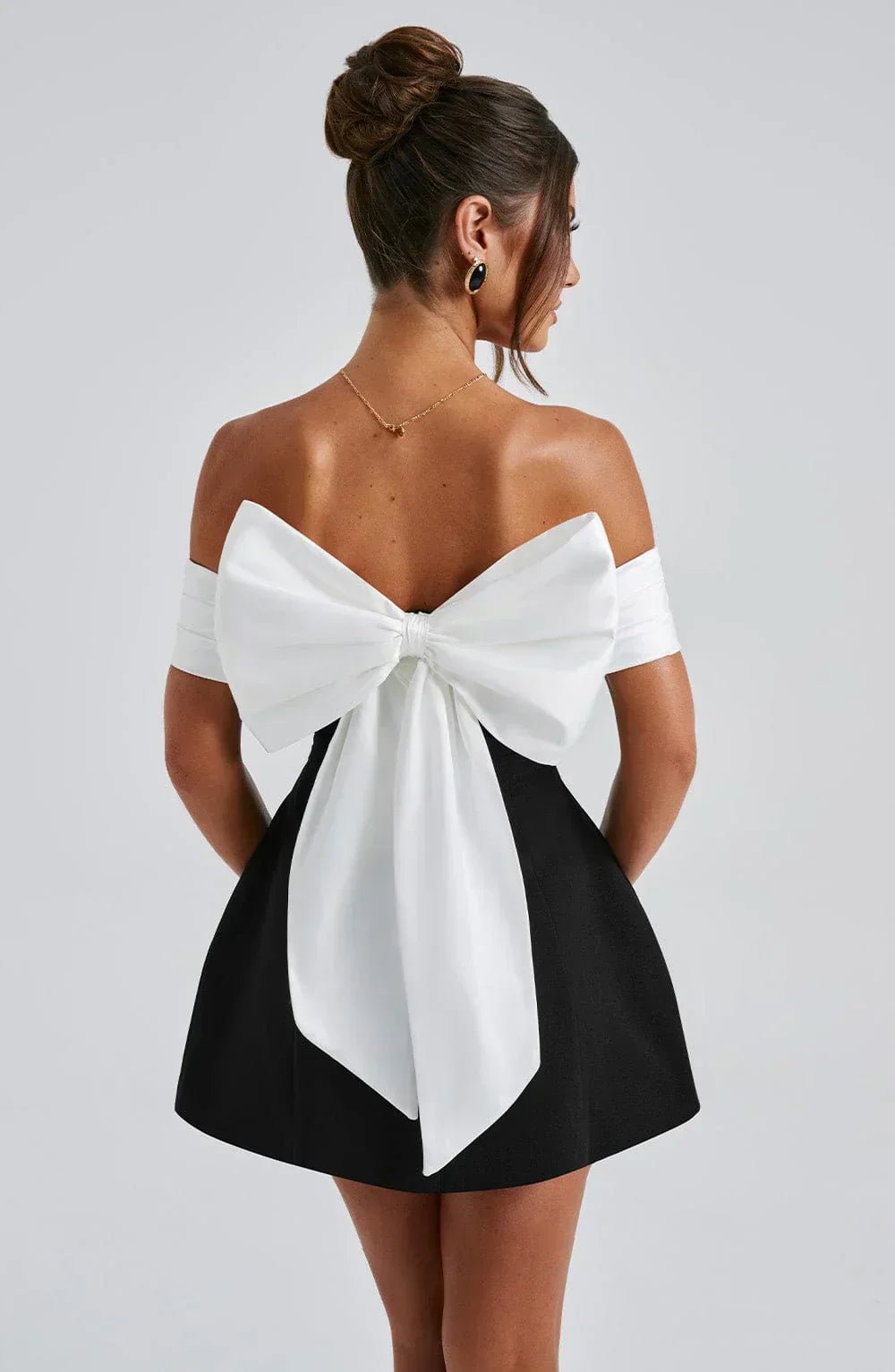 Lillie | Mini Bow Dress in first_variant_option1 | Elegant Women&