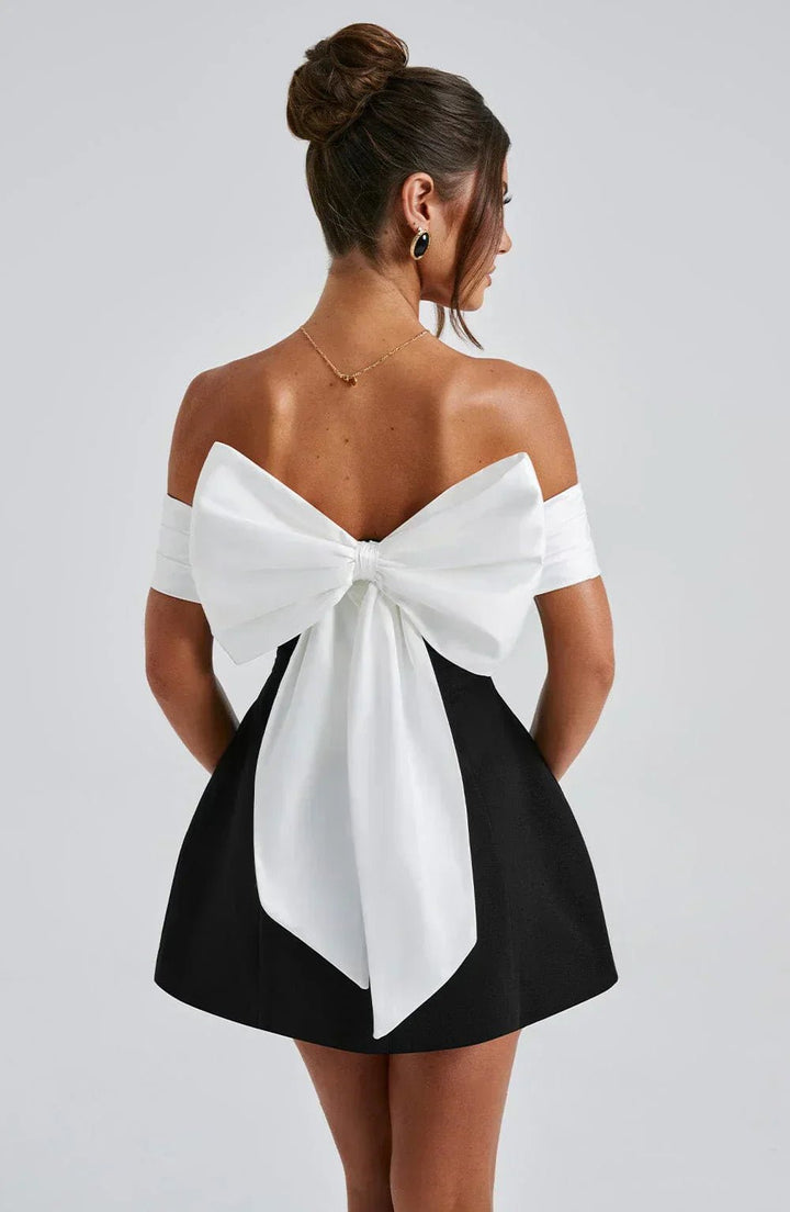 Lillie | Mini Bow Dress in first_variant_option1 | Elegant Women&