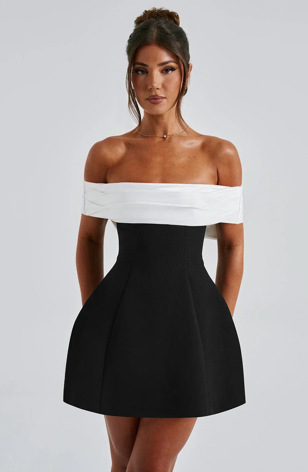 Lillie | Mini Bow Dress in first_variant_option1 | Elegant Women&