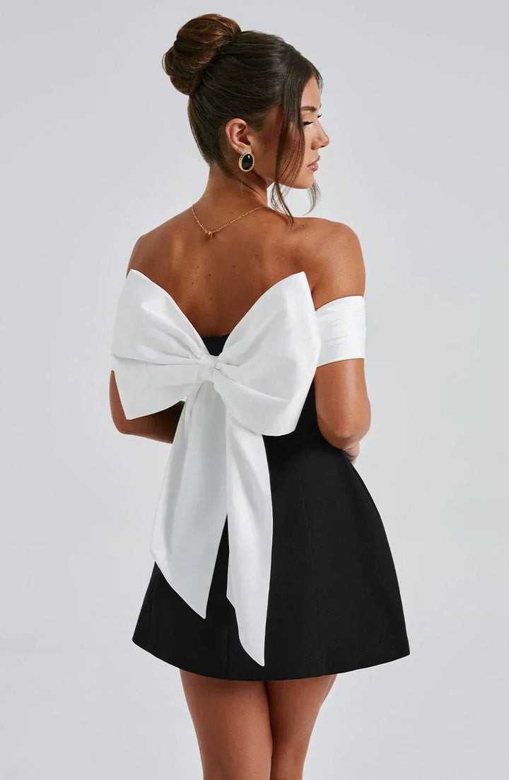 Lillie | Mini Bow Dress in first_variant_option1 | Elegant Women&