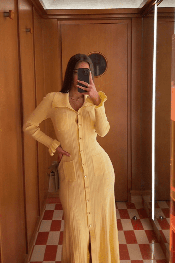 Liora | Chic Button - Up Dress in first_variant_option1 | Elegant Women&