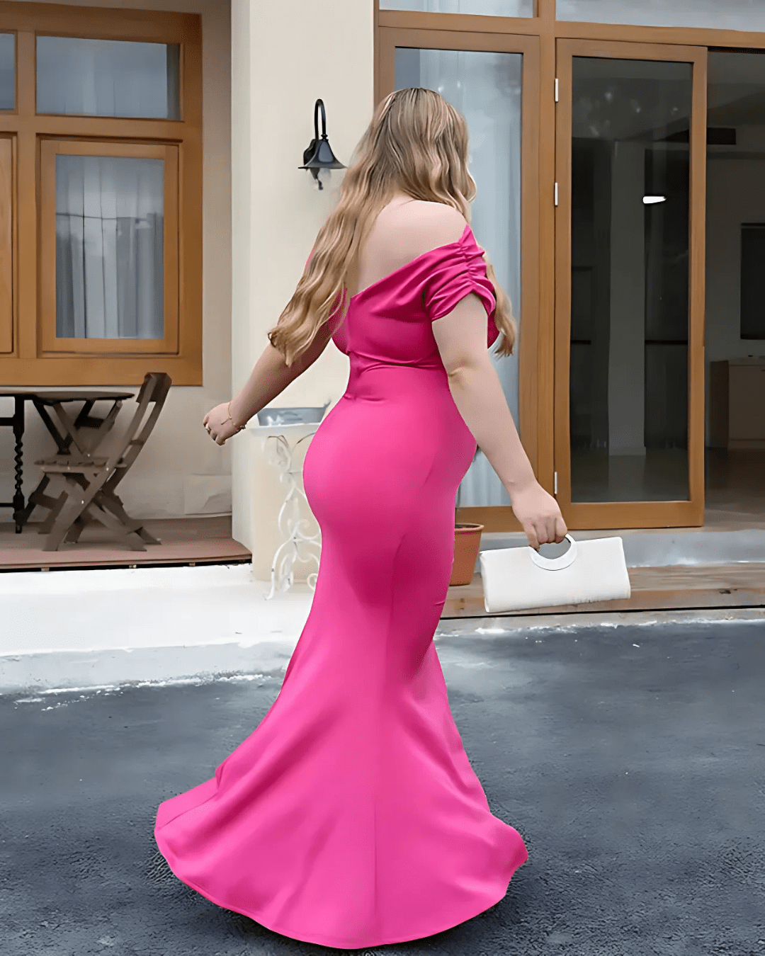 Liora | Emerald Off - Shoulder Bodycon Maxi in first_variant_option1 | Elegant Women&