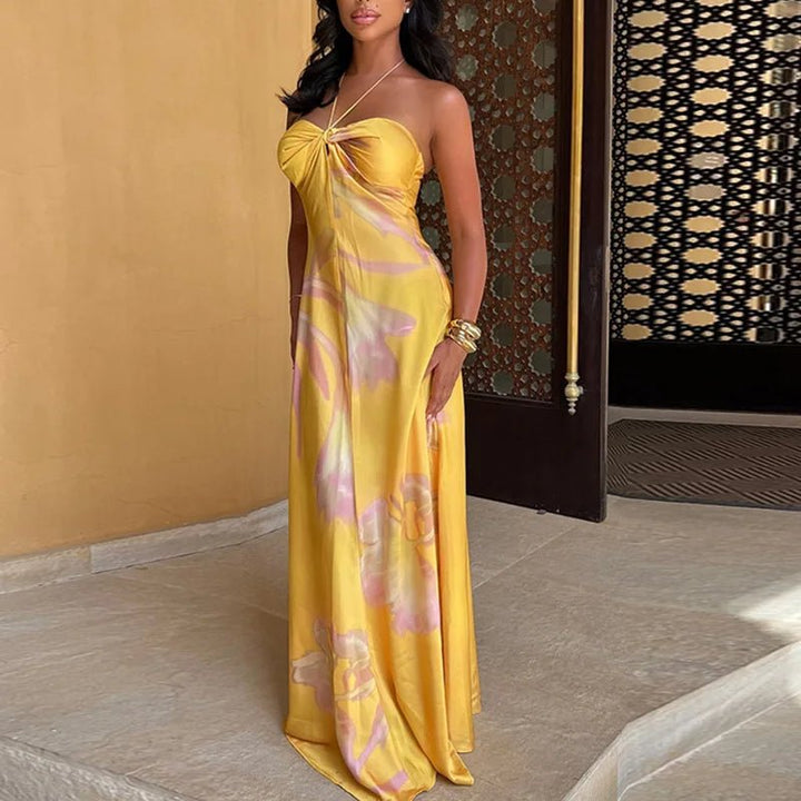 Londyn | Flowy Maxi Dress in first_variant_option1 | Elegant Women&