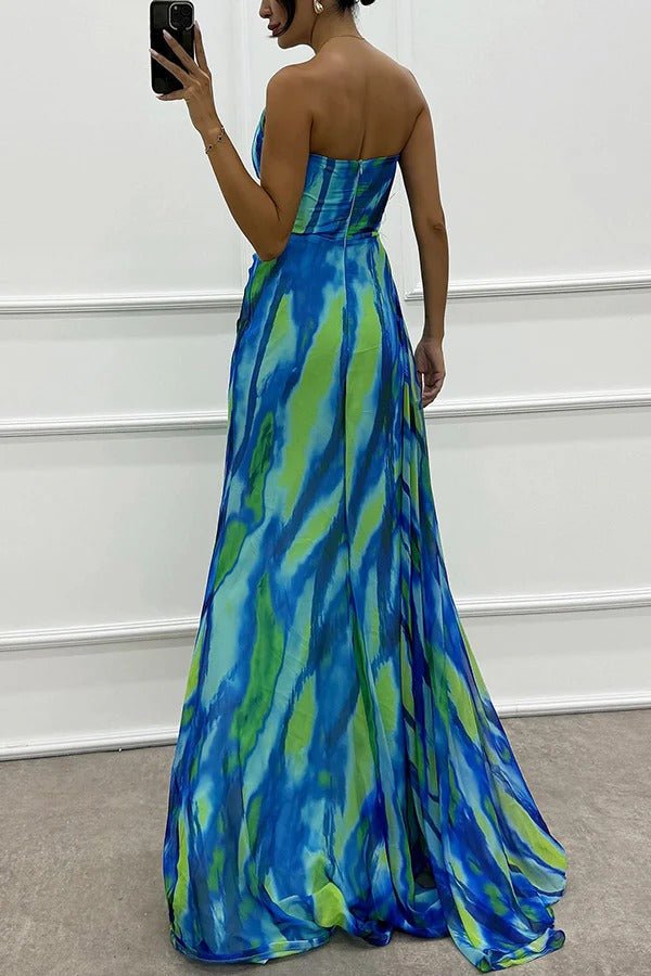Lorna | Vibrant Draped Gown in first_variant_option1 | Elegant Women&