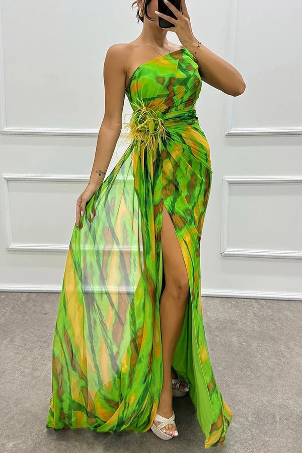 Lorna | Vibrant Draped Gown in first_variant_option1 | Elegant Women&
