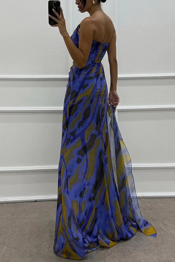 Lorna | Vibrant Draped Gown in first_variant_option1 | Elegant Women&