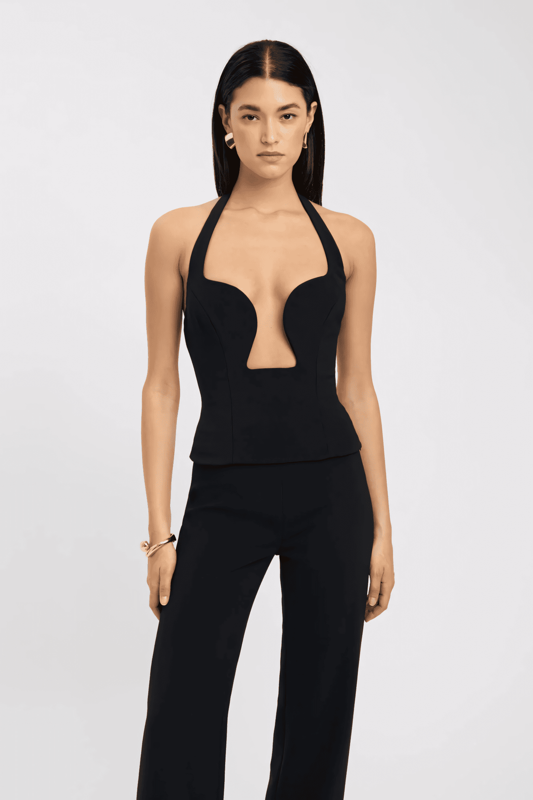 Luna | Satin Wrap Crop Top in first_variant_option1 | Elegant Women&
