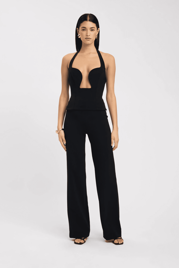 Luna | Satin Wrap Crop Top in first_variant_option1 | Elegant Women&