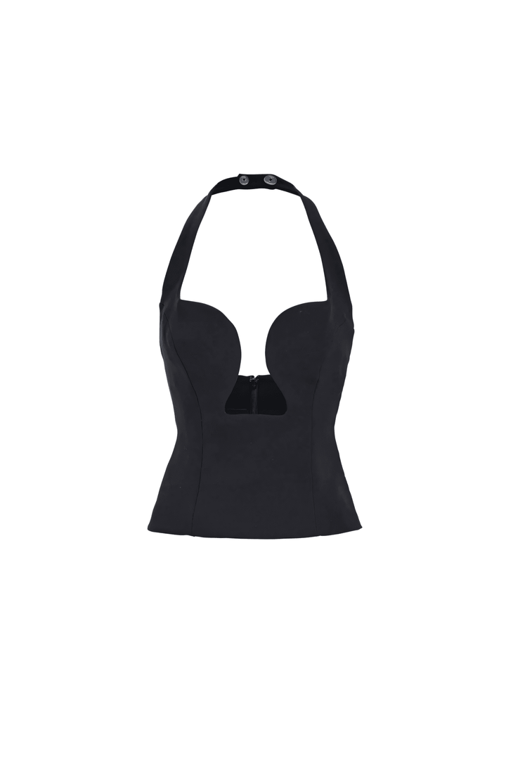 Luna | Satin Wrap Crop Top in first_variant_option1 | Elegant Women&