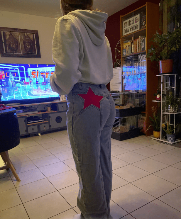 Maggie | Flare Star Jeans in first_variant_option1 | Elegant Women&