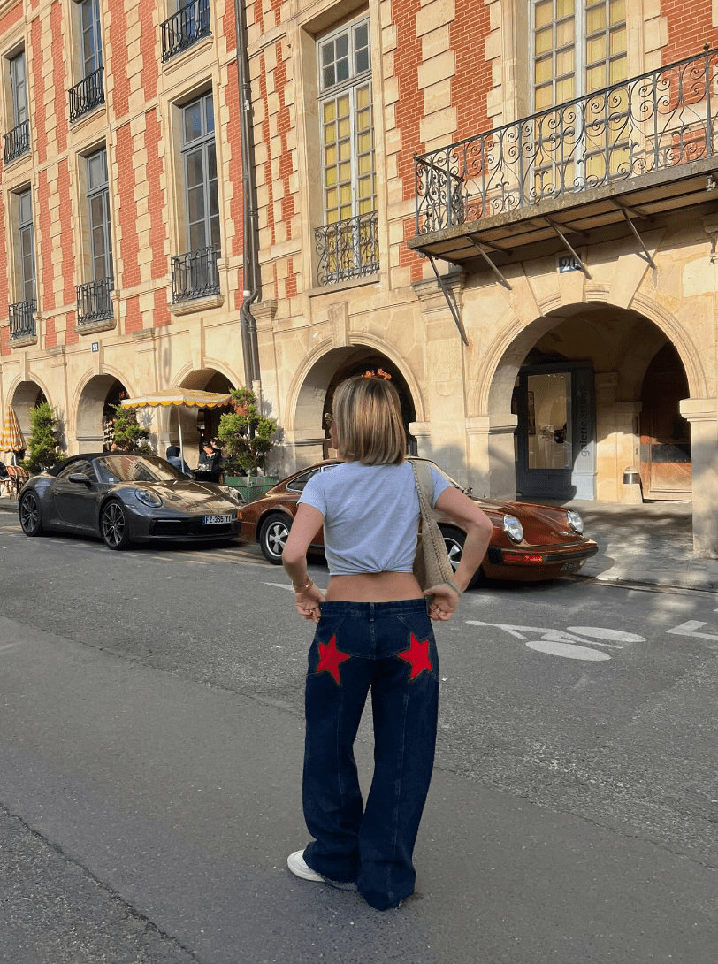 Maggie | Flare Star Jeans in first_variant_option1 | Elegant Women&