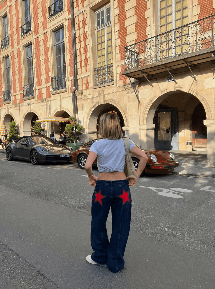 Maggie | Flare Star Jeans in first_variant_option1 | Elegant Women&
