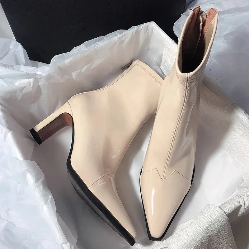 Makenzie | Patent Leather Boots in first_variant_option1 | Elegant Women&