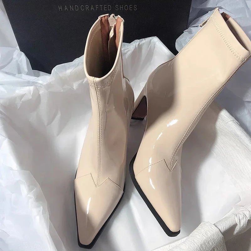 Makenzie | Patent Leather Boots in first_variant_option1 | Elegant Women&