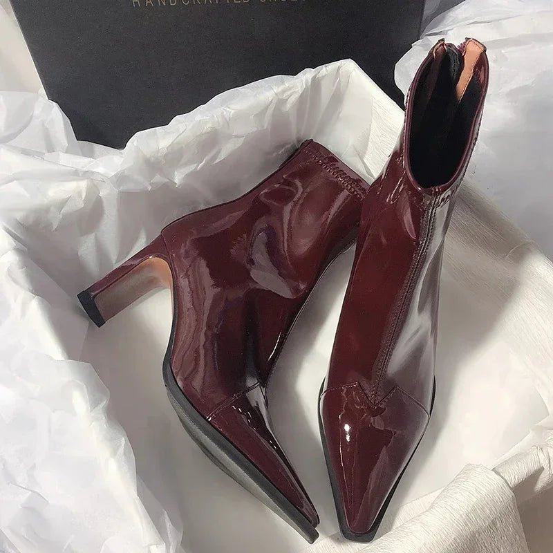 Makenzie | Patent Leather Boots in first_variant_option1 | Elegant Women&