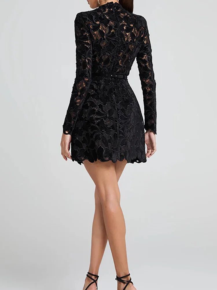 Malani | Floral Lace Dress in first_variant_option1 | Elegant Women&