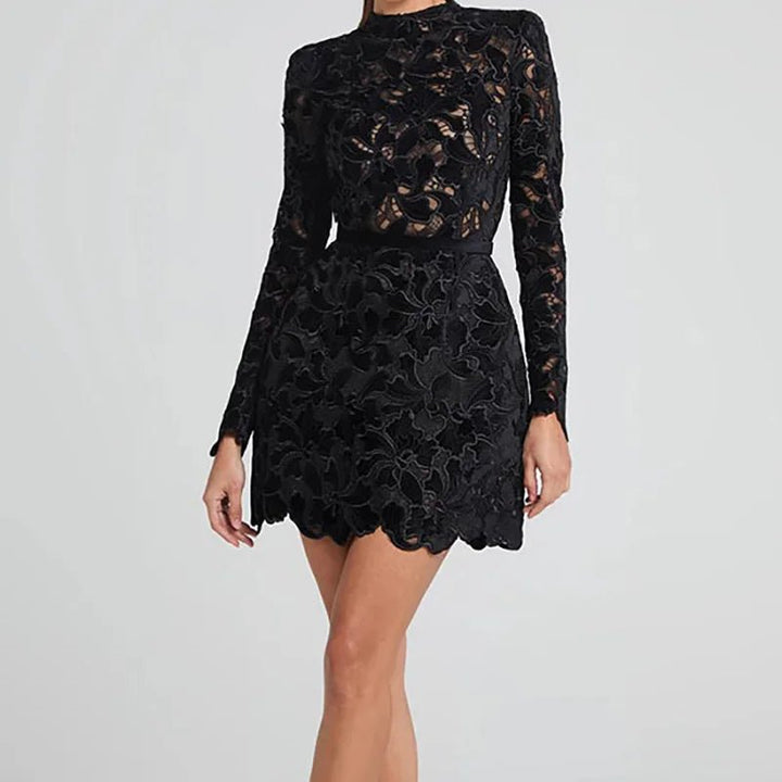 Malani | Floral Lace Dress in first_variant_option1 | Elegant Women&