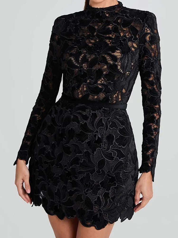 Malani | Floral Lace Dress in first_variant_option1 | Elegant Women&