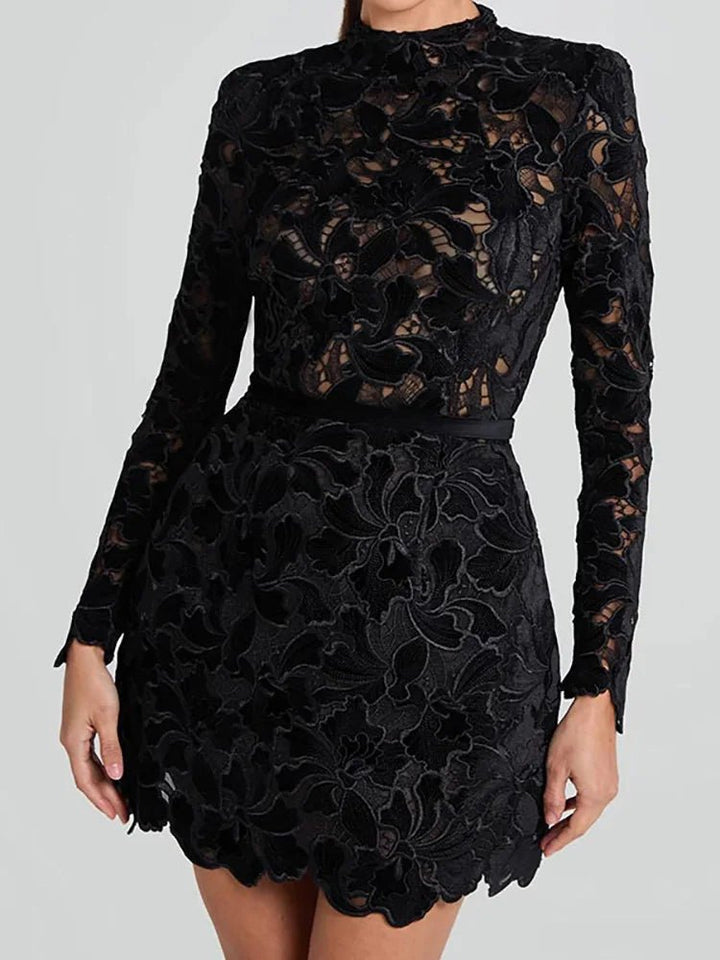 Malani | Floral Lace Dress in first_variant_option1 | Elegant Women&