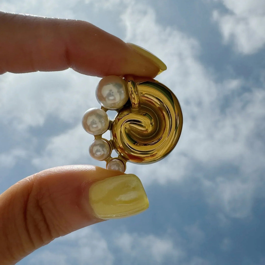 Malaya | Luxurious Pearl Earrings in first_variant_option1 | Elegant Women&