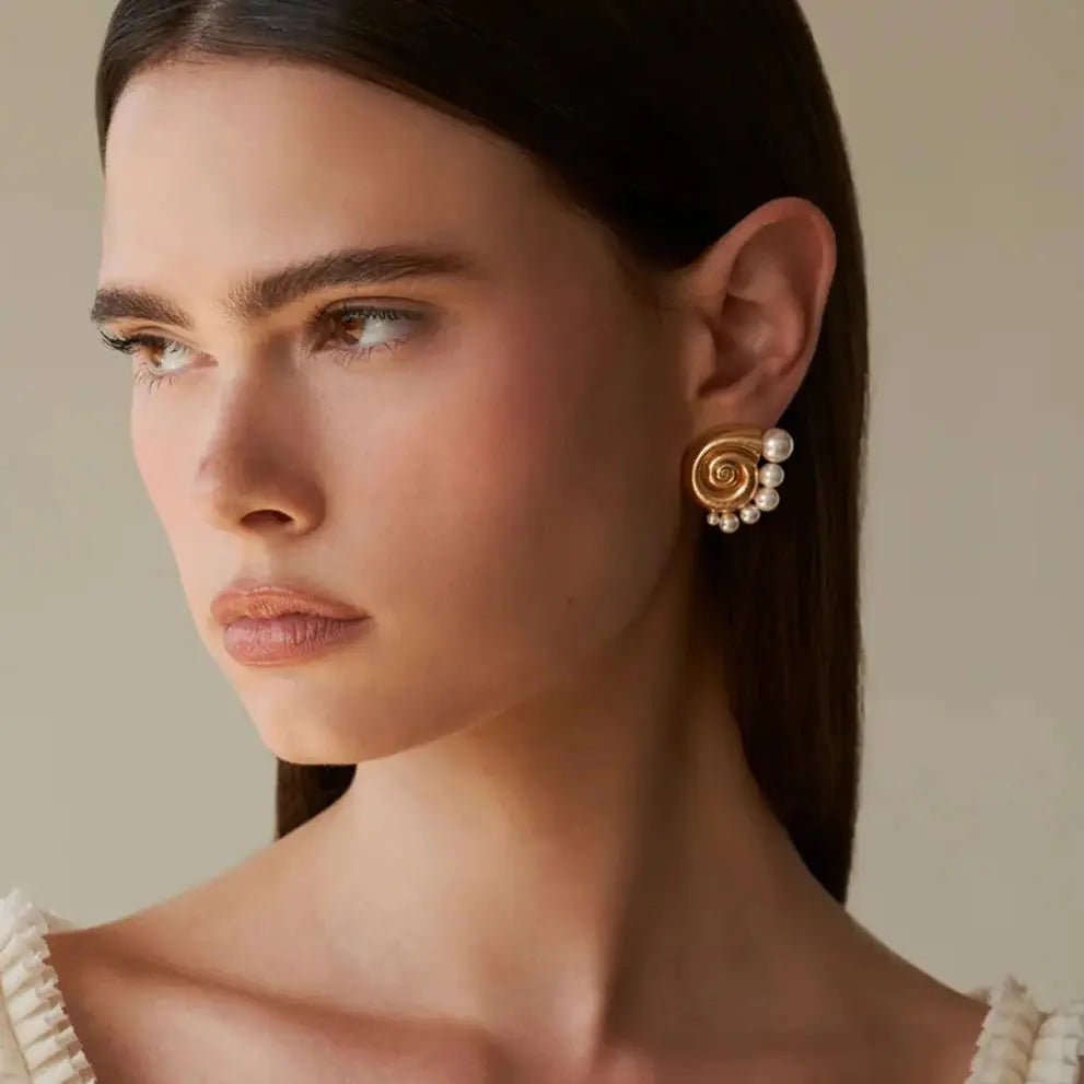 Malaya | Luxurious Pearl Earrings in first_variant_option1 | Elegant Women&
