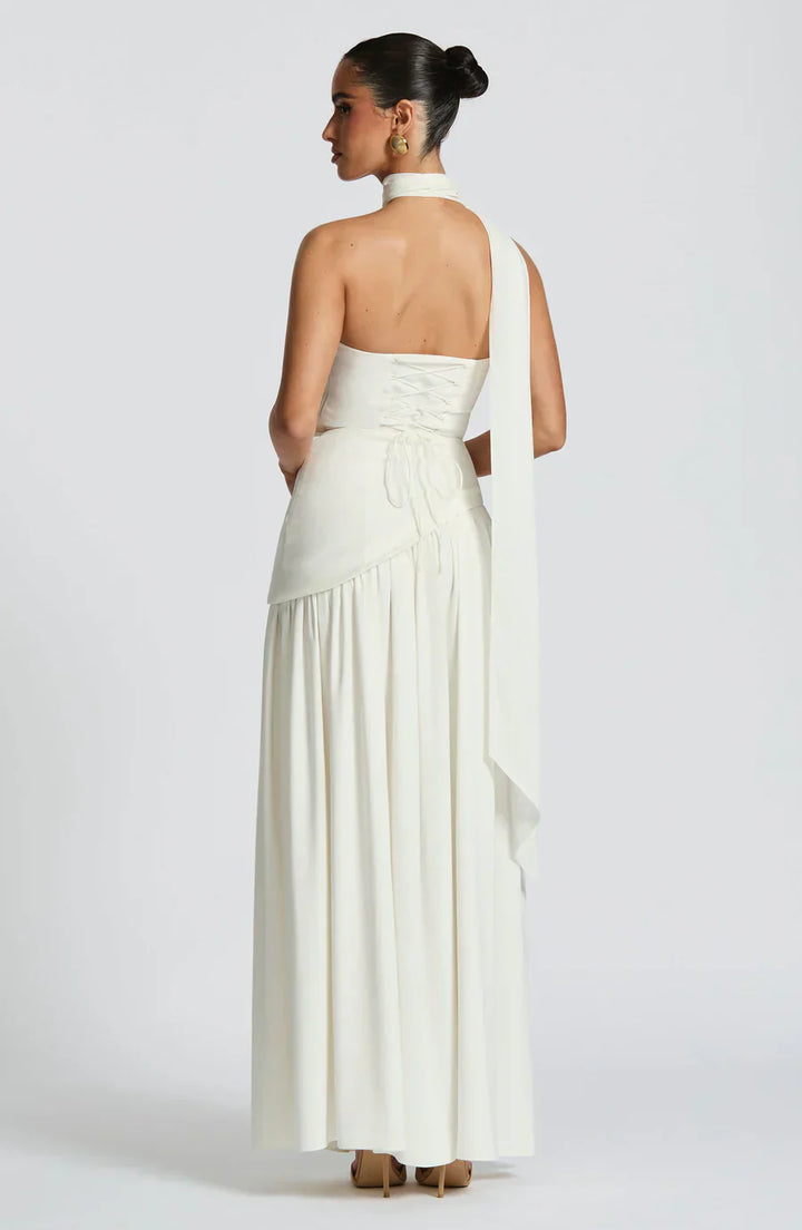 Sara | Boho Halter Maxi Dress