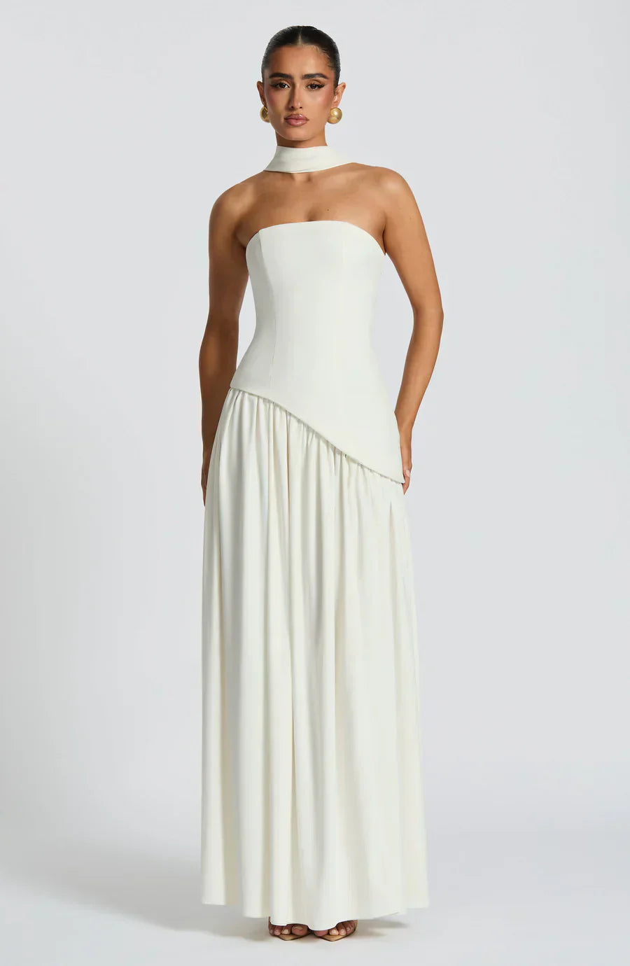 Sara | Boho Halter Maxi Dress