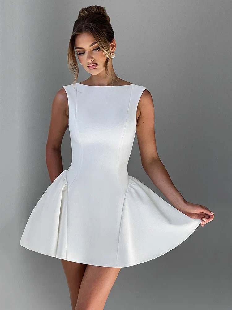 Mallory | Mini Skater Dress in first_variant_option1 | Elegant Women&
