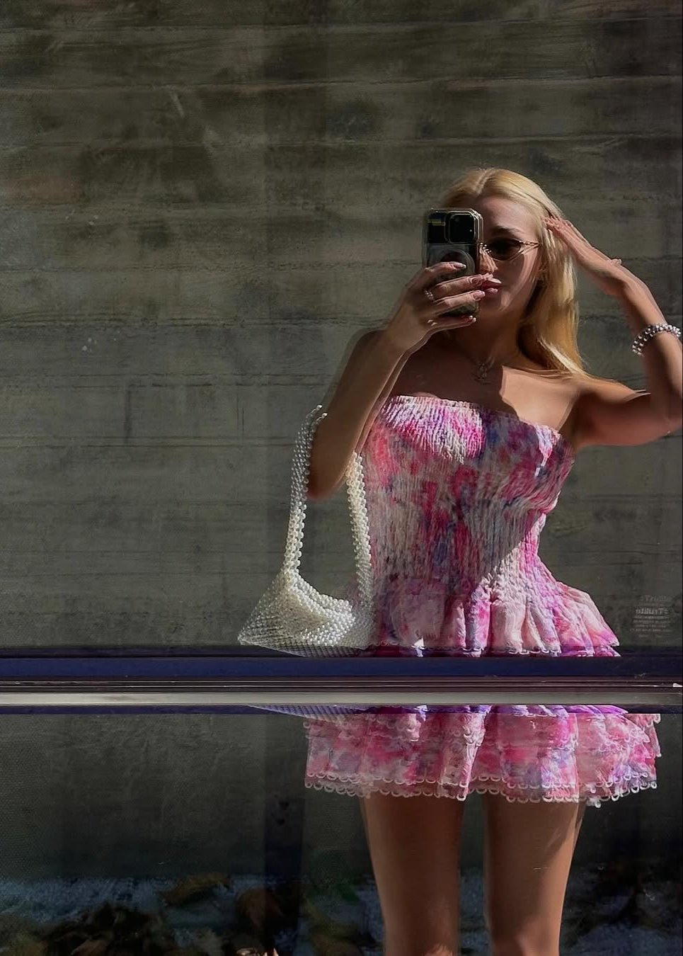 Mandy | Strapless Floral Dress in first_variant_option1 | Elegant Women&