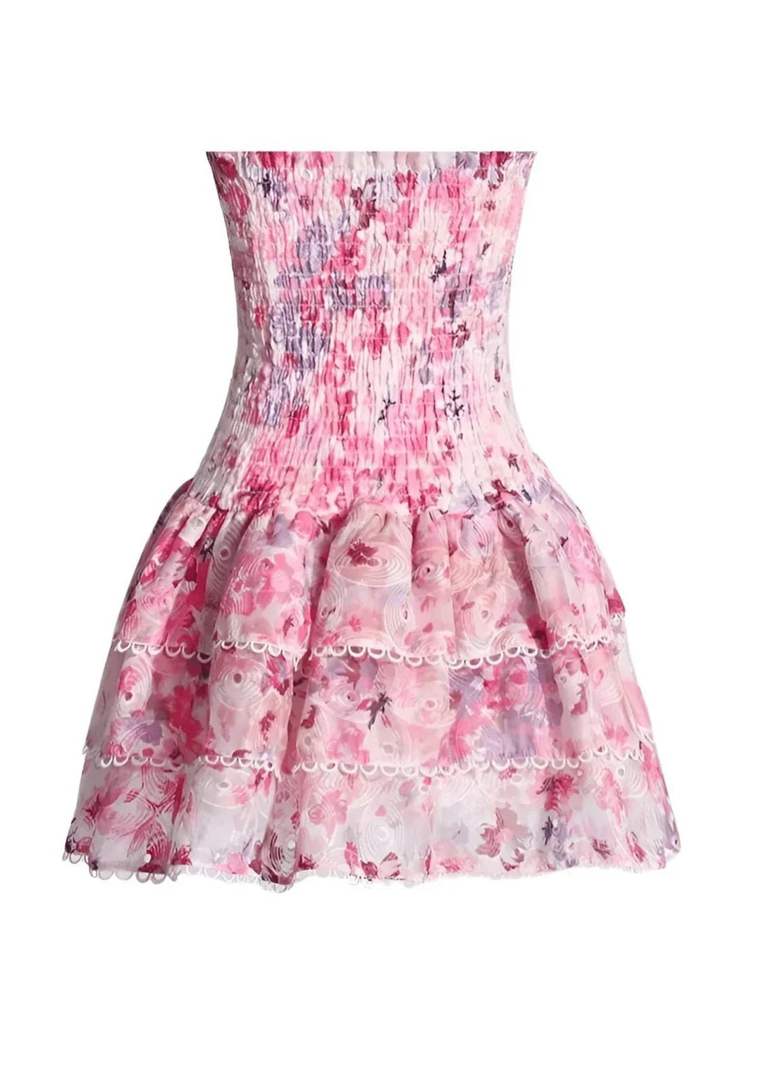 Mandy | Strapless Floral Dress in first_variant_option1 | Elegant Women&