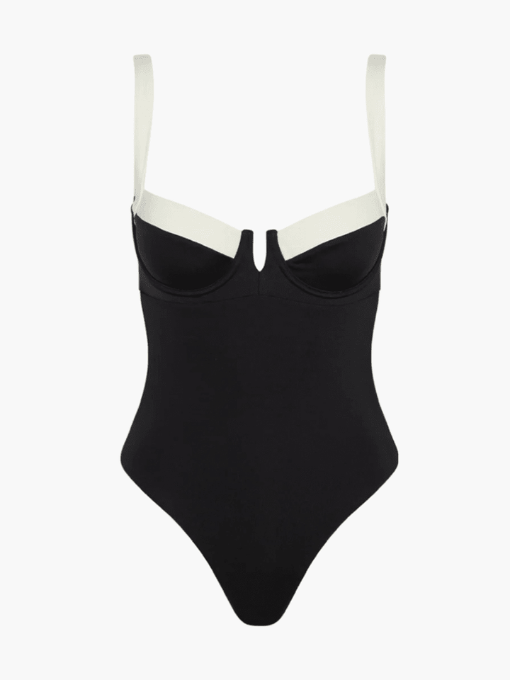 Marigold | Contrast Bathing Suit in first_variant_option1 | Elegant Women&