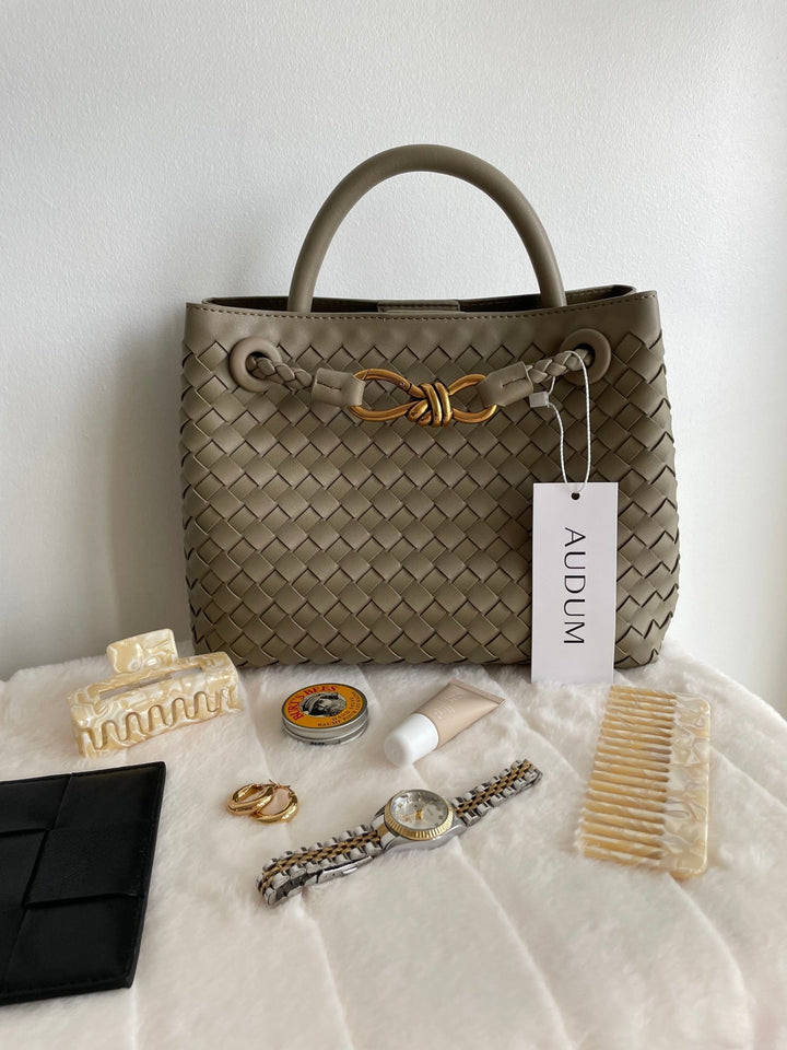 Marleigh | Elegant Woven Tote in first_variant_option1 | Elegant Women&