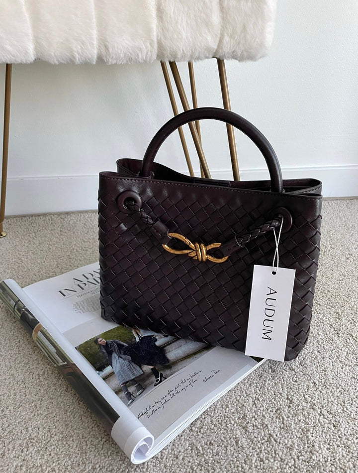 Marleigh | Elegant Woven Tote in first_variant_option1 | Elegant Women&