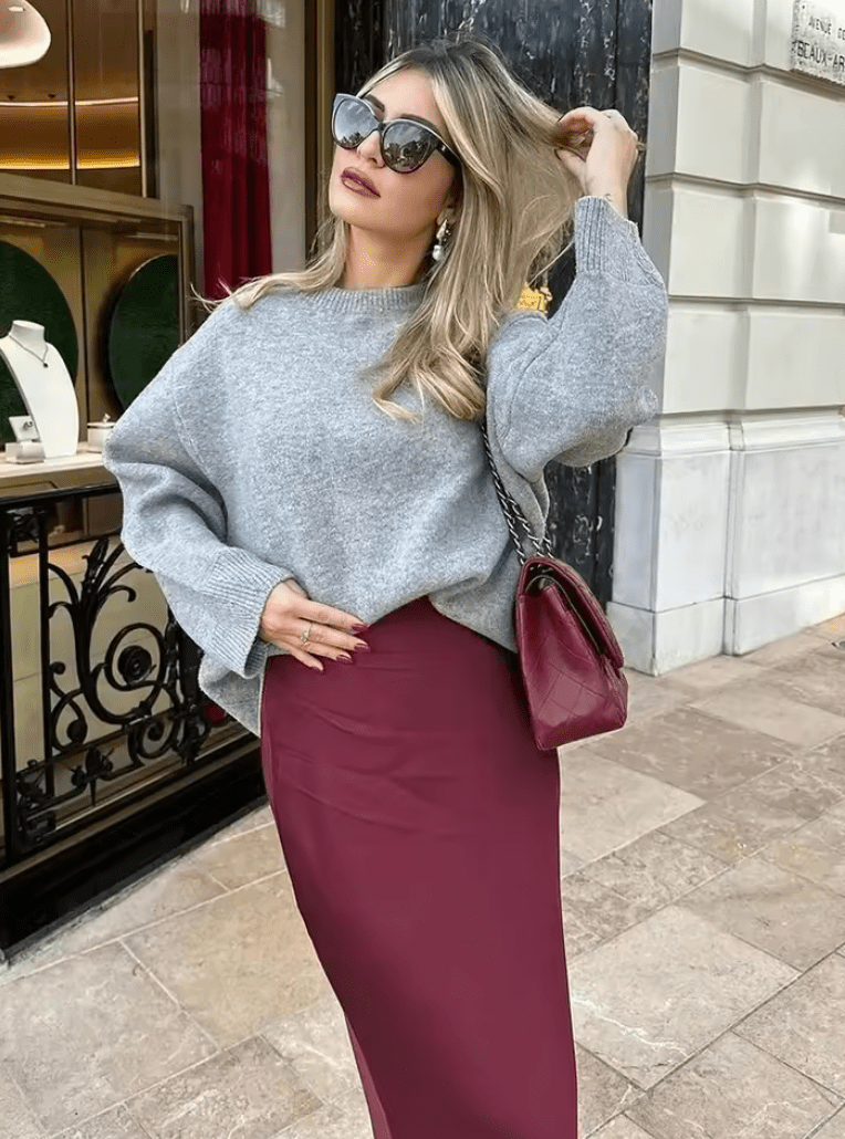 Melania Luxe Skirt in first_variant_option1 | Elegant Women&