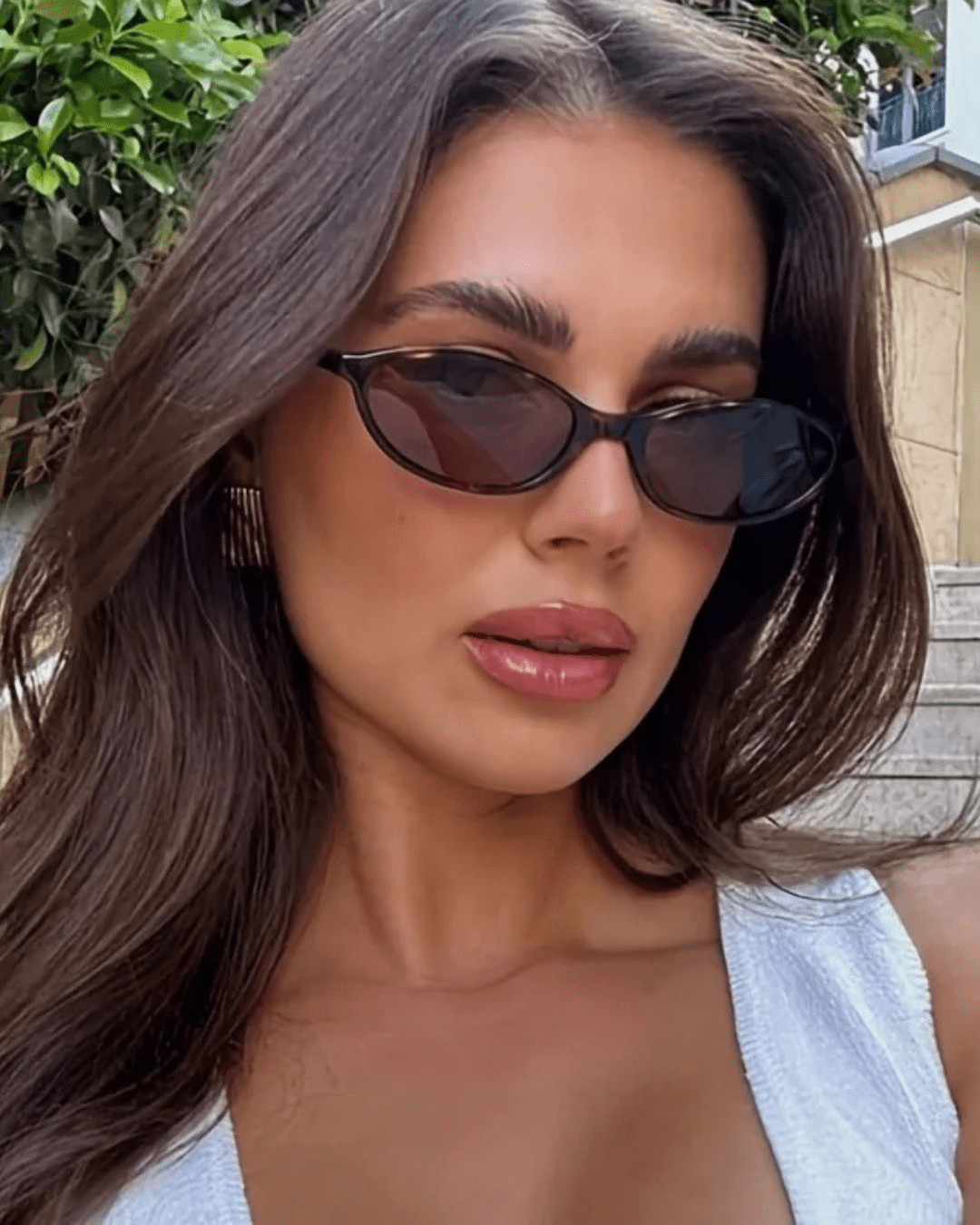 Melusine | Trendy Slim Sunglasses in first_variant_option1 | Elegant Women&