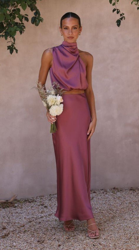 Mila | Elegant Satin Set in first_variant_option1 | Elegant Women's Dress - Maeve The Label