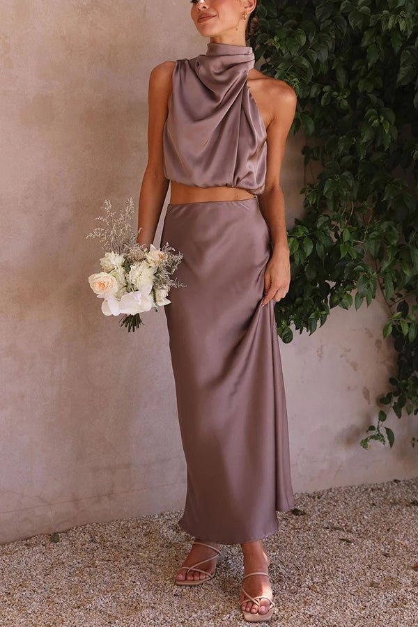 Mila | Elegant Satin Set in first_variant_option1 | Elegant Women&
