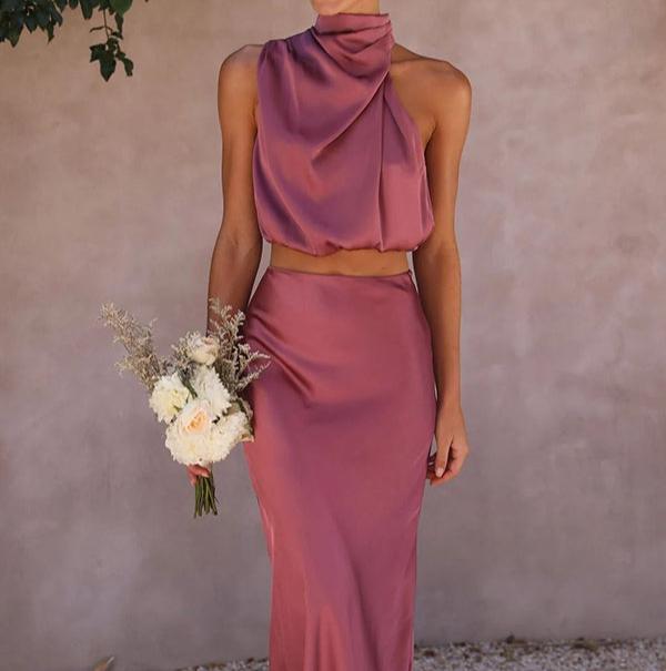 Mila | Elegant Satin Set in first_variant_option1 | Elegant Women&