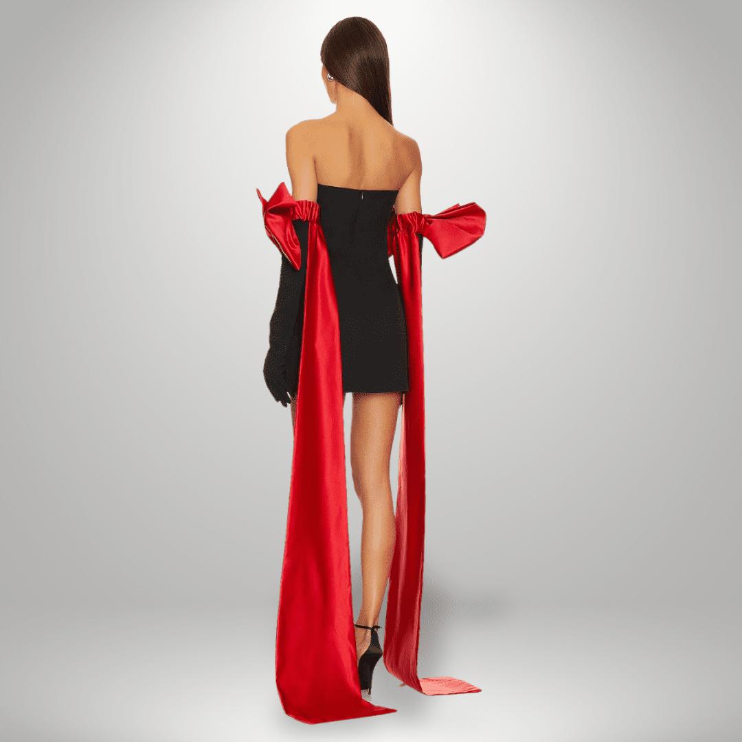 Milena | Statement Bow Dress in first_variant_option1 | Elegant Women&