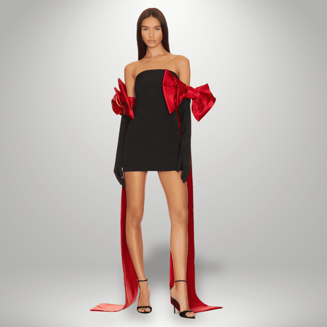 Milena | Statement Bow Dress in first_variant_option1 | Elegant Women&