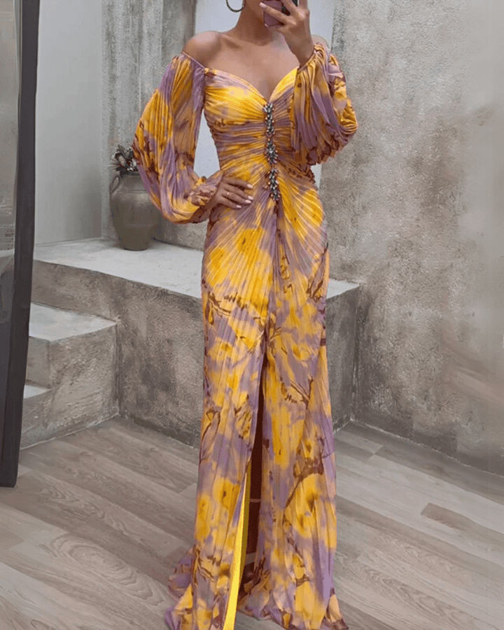 Minerva | Radiant Draped Gown in first_variant_option1 | Elegant Women&